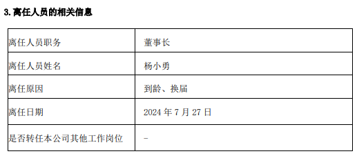 汇丰晋信基金杨小勇到龄、换届离任 新任刘鹏飞为董事长  第2张