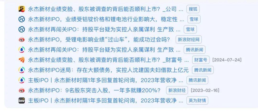 涉嫌利益输送引质疑，永杰新材IPO扑腾12年何时撞线？