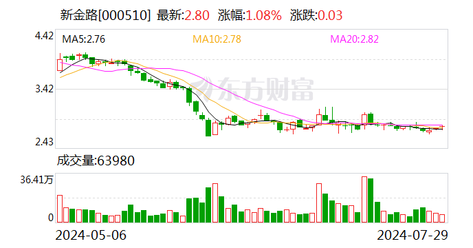 新金路：简易程序向特定对象发行股票申请获受理  第1张