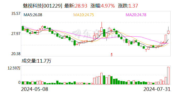 魅视科技龙虎榜数据（7月31日）