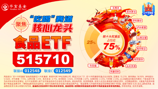 燃！A股放量反攻！主力资金狂涌，电子ETF（515260）豪涨4.17%！吃喝板块全天强势，食品ETF大涨2.65%！  第7张