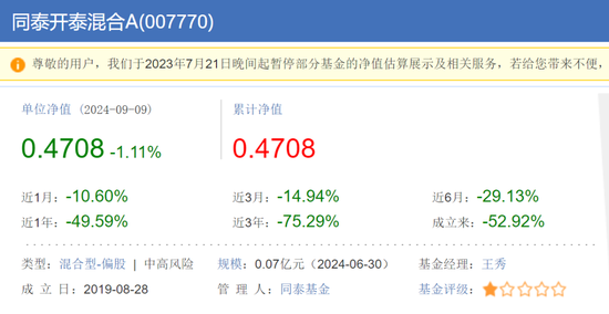 连电费都交不起了？辟谣的同泰基金，惊现三年巨亏75%  第4张