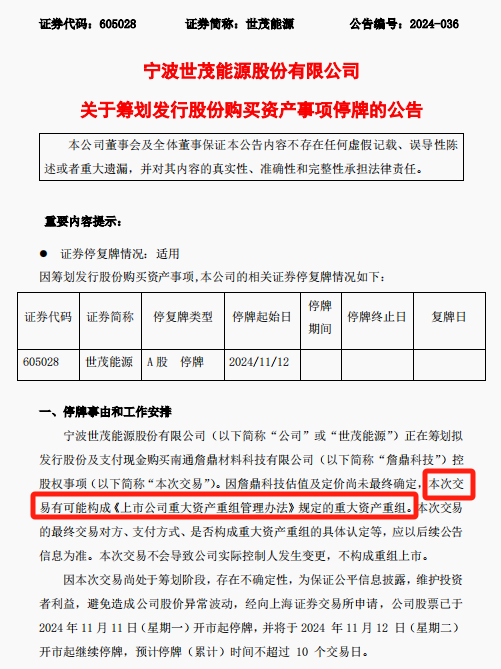 提前大涨！A股重组又来了  第2张