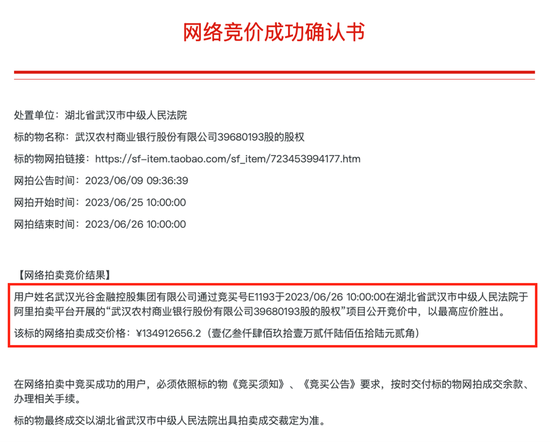 股权多次流拍背后：经营质效难露喜色 武汉农商行负重前行  第2张